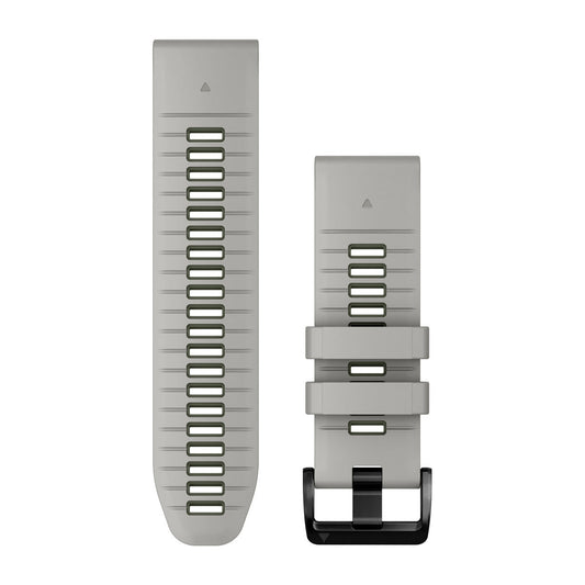 QuickFit® 26 Watch Bands Fog Gray/Moss Silicone