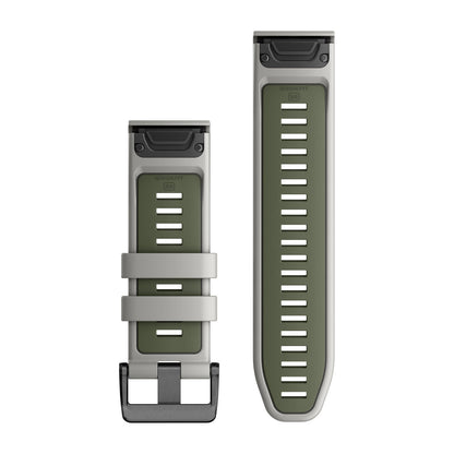 QuickFit® 26 Watch Bands Fog Gray/Moss Silicone