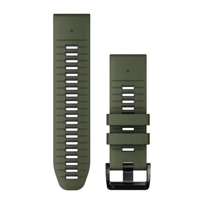 QuickFit® 26 Watch Bands Moss/Graphite Silicone