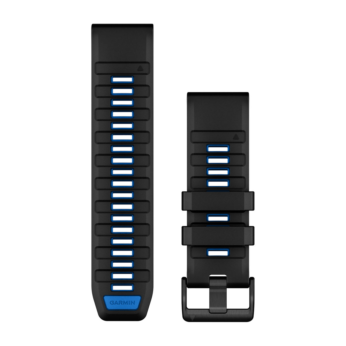 QuickFit® 26 Watch Bands Black/Pilot Blue Silicone