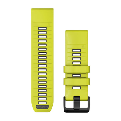 QuickFit® 26 Watch Bands Amp Yellow/Graphite Silicone