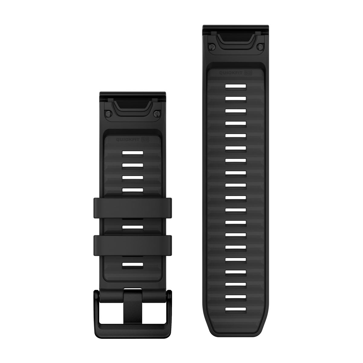 QuickFit® 26 Watch Bands Black Silicone