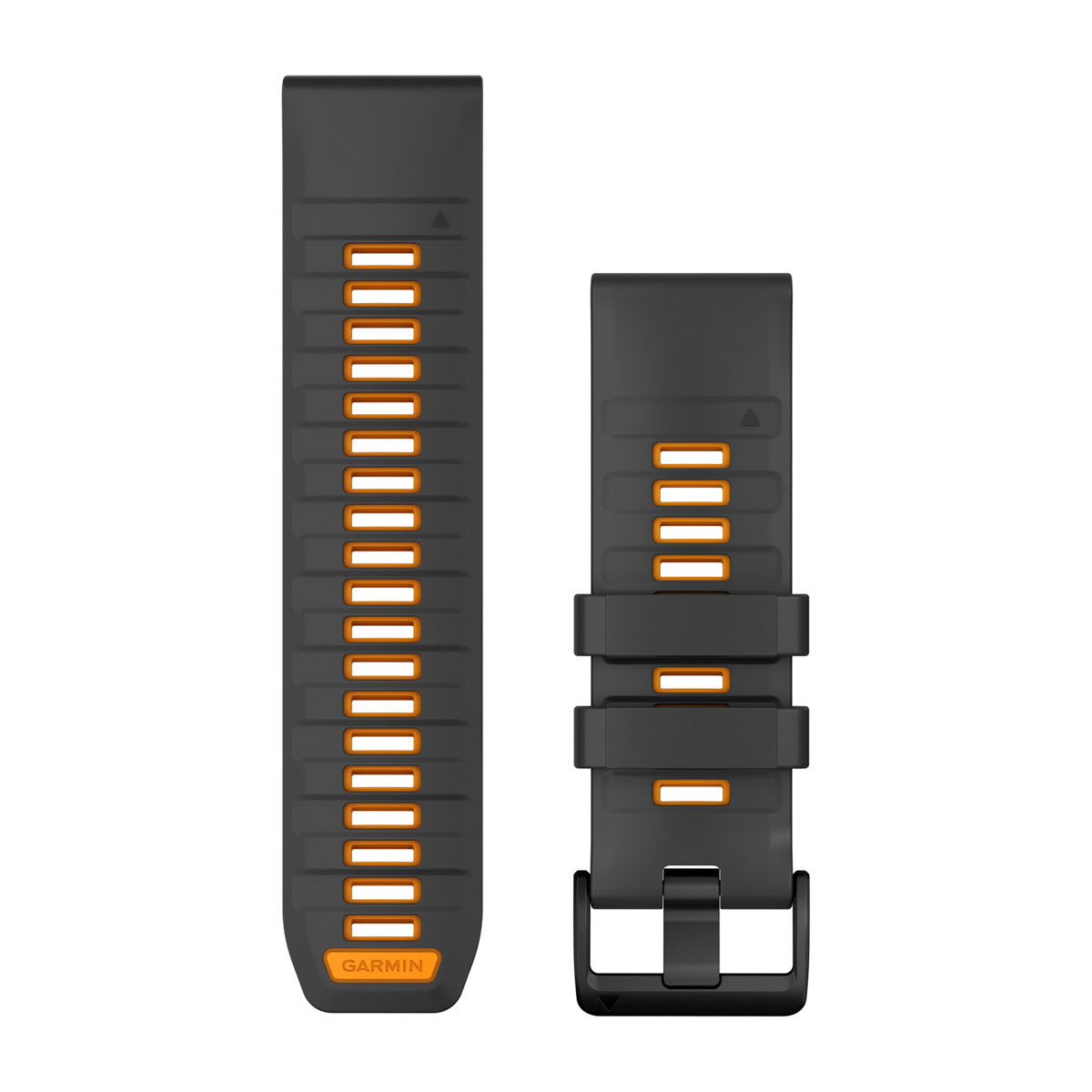 QuickFit® 26 Watch Bands Graphite/Spark Orange Silicone