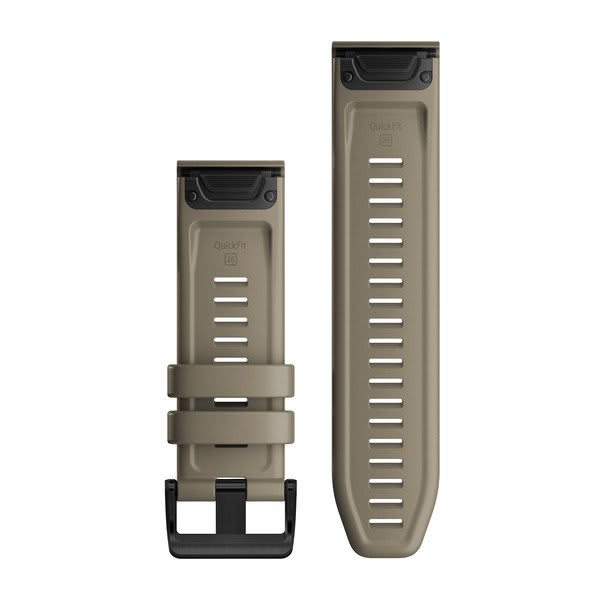 QuickFit® 26 Watch Bands Dark Sandstone Silicone
