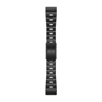 QuickFit® 26 Watch Bands Vented Titanium Bracelet with Carbon Gray DLC Coating