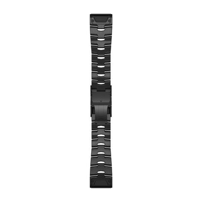 QuickFit® 26 Watch Bands Vented Titanium Bracelet with Carbon Gray DLC Coating