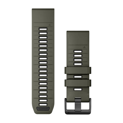 QuickFit® 26 Watch Bands Olive Drab/Black Silicone