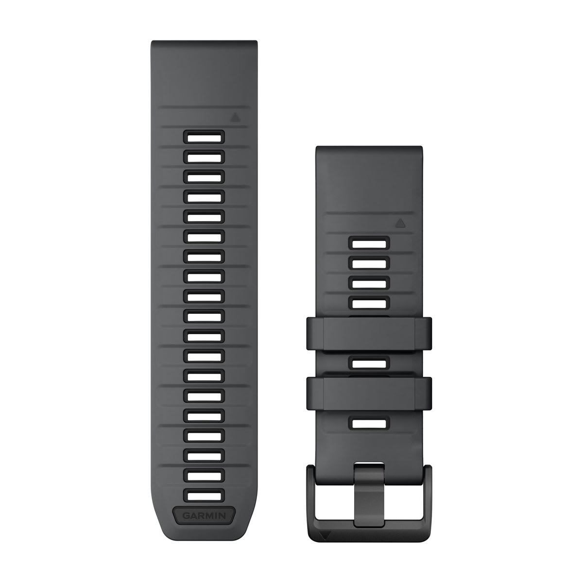 QuickFit® 26 Watch Bands Slate Gray/Black Silicone