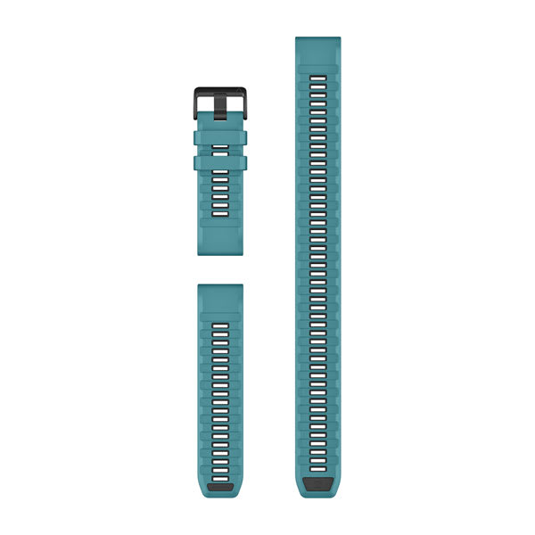 QuickFit® 26 Dive Watch Bands Turquoise Silicone (3-piece Dive Set)