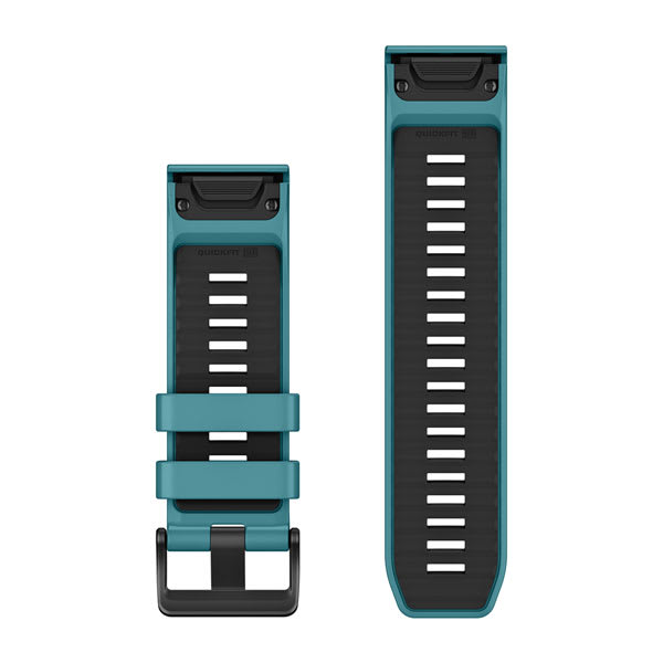 QuickFit® 26 Dive Watch Bands Turquoise Silicone (3-piece Dive Set)