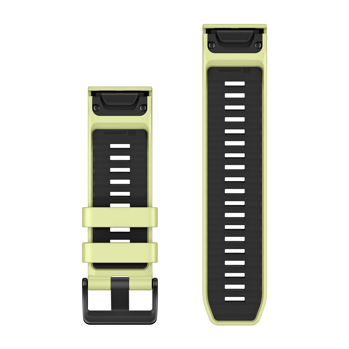 QuickFit® 26 Dive Watch Bands Citron Silicone (3-piece Dive Set)