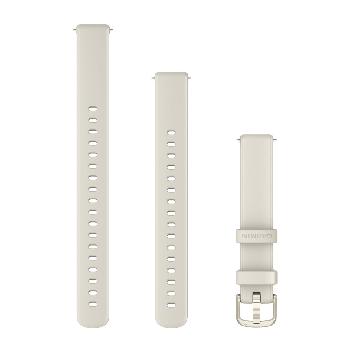 Lily® 2 Bands Bone Silicone with Lunar Gold Hardware