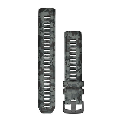 22 mm Watch Bands (Instinct 2) Graphite Camo