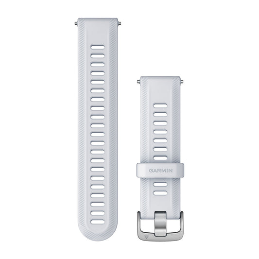 Forerunner® Watch Bands (22 mm) (Forerunner® 955) Whitestone with Silver Hardware