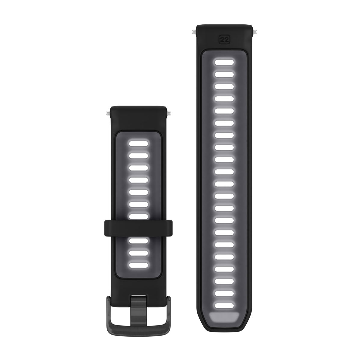 Forerunner® Watch Bands (22 mm) (Forerunner® 955) Black/Translucent Whitestone with Slate Hardware