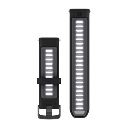 Forerunner® Watch Bands (22 mm) (Forerunner® 955) Black/Translucent Whitestone with Slate Hardware