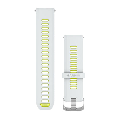 Forerunner® Watch Bands (22 mm) (Forerunner® 955) Whitestone/Translucent Amp Yellow with Silver Hardware