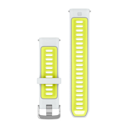 Forerunner® Watch Bands (22 mm) (Forerunner® 955) Whitestone/Translucent Amp Yellow with Silver Hardware