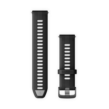 Forerunner® Watch Bands (22 mm) (Forerunner® 955) Black/Powder Gray with Slate Hardware