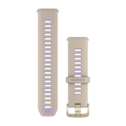 Forerunner® Watch Bands (22 mm) (Forerunner® 955) French Gray/Translucent Indigo with Soft Gold Hardware