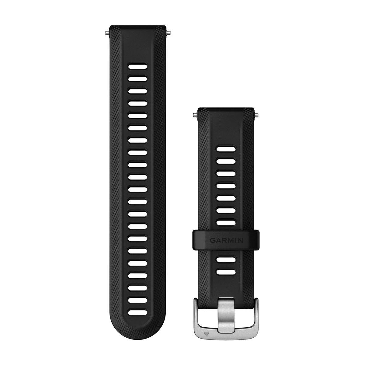Forerunner® Watch Bands (22 mm) (Forerunner® 955) Black with Silver Hardware