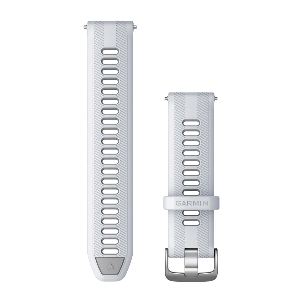 Forerunner® Watch Bands (22 mm) (Forerunner® 955) Whitestone/Powder Gray with Silver Hardware