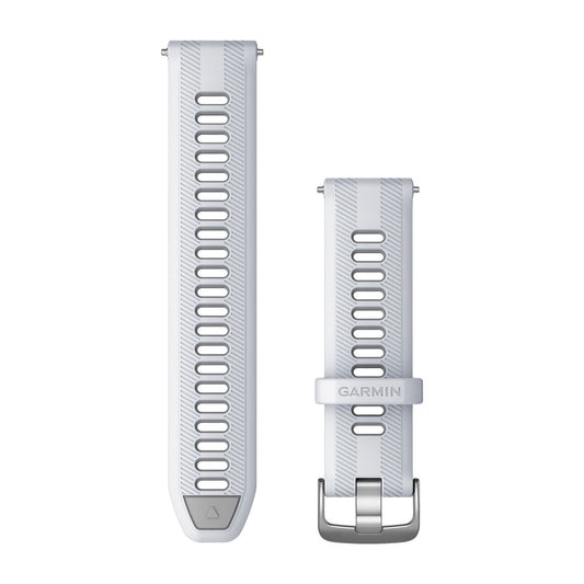 Forerunner® Watch Bands (22 mm) (Forerunner® 955) Whitestone/Powder Gray with Silver Hardware