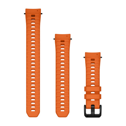 20 mm Watch Bands (Instinct® E – 40 mm) Ember Orange Silicone