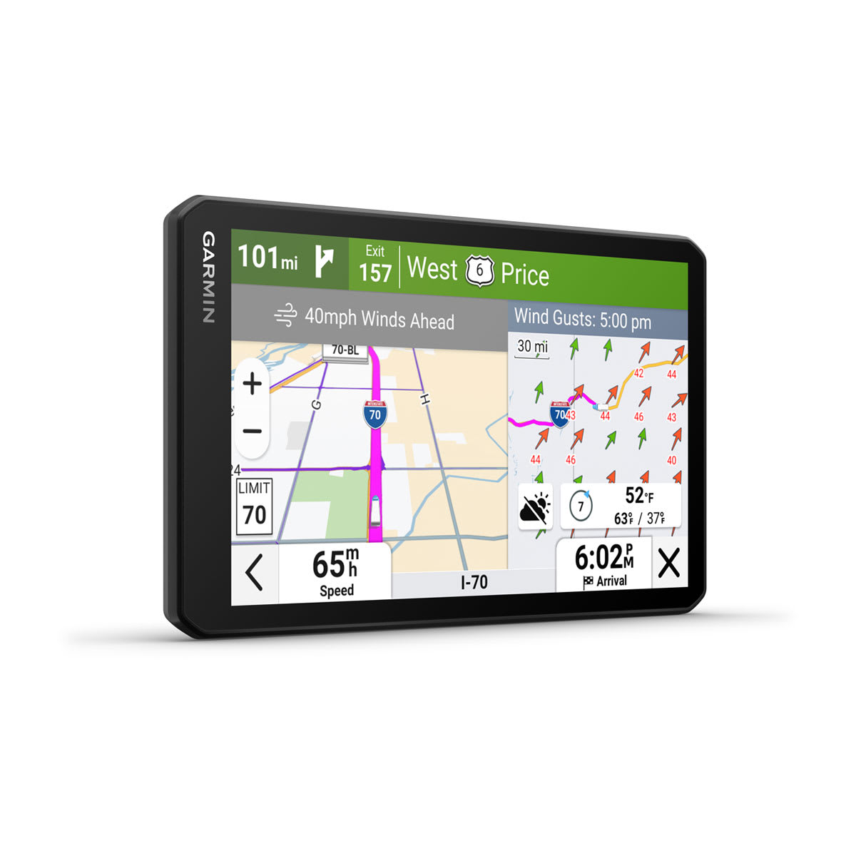 dēzl™ OTR720/LGV720 7\" GPS Truck Navigator with dēzl™ Headset 210