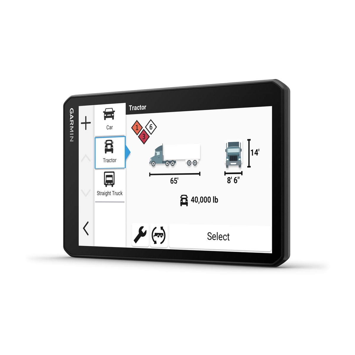 dēzl™ OTR720/LGV720 7\" GPS Truck Navigator with dēzl™ Headset 210