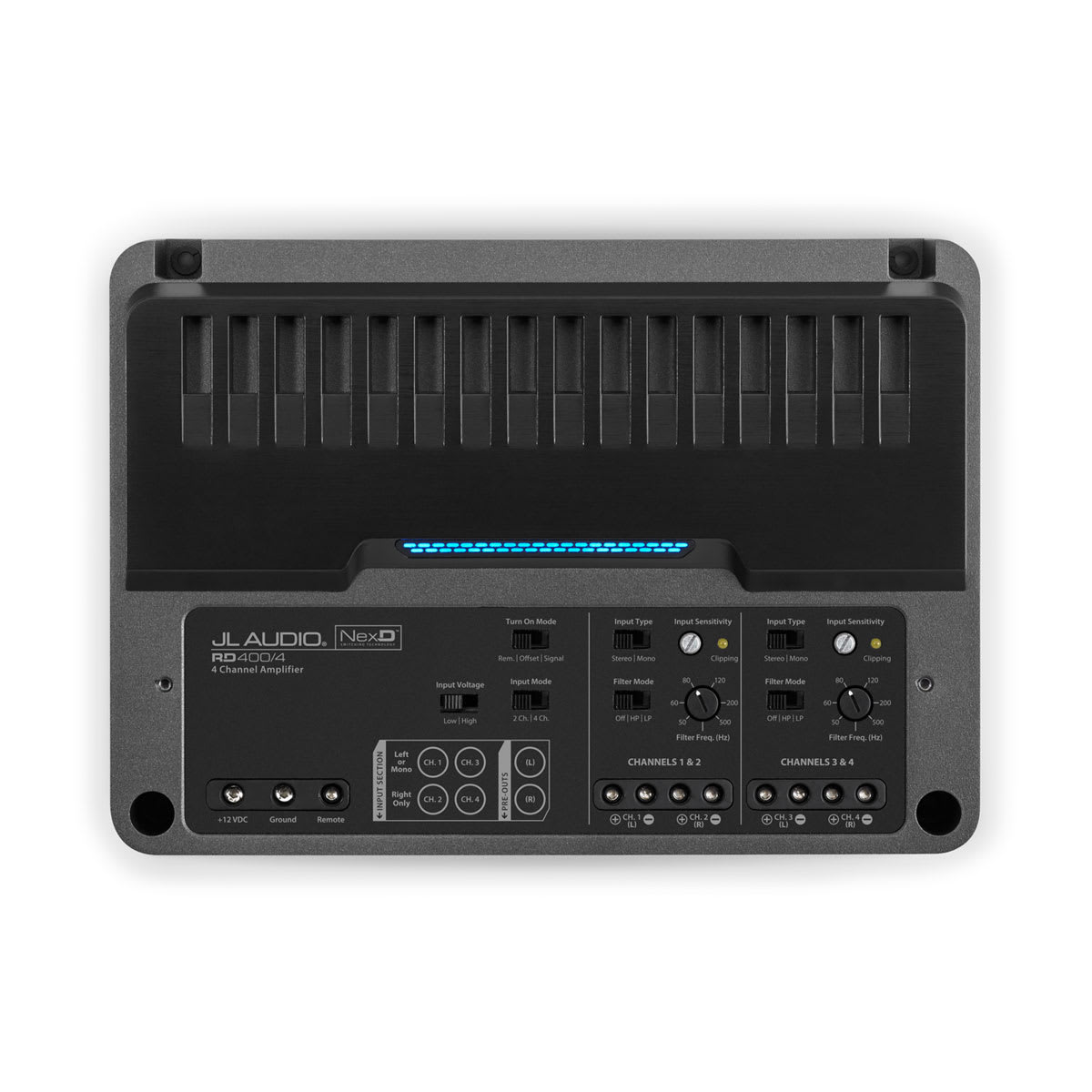 JL Audio® RD Car Full-range Amplifier 4 Channel Full-range Amplifier (400 W) (RD400/4)