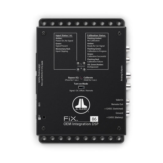 JL Audio FiX™ OEM Integration DSP Processor with 8-input and 6-output Channels (FiX-86)