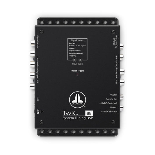 JL Audio TwK® System-tuning DSP Processor with 8-input and 8-output Channels (TwK-88)