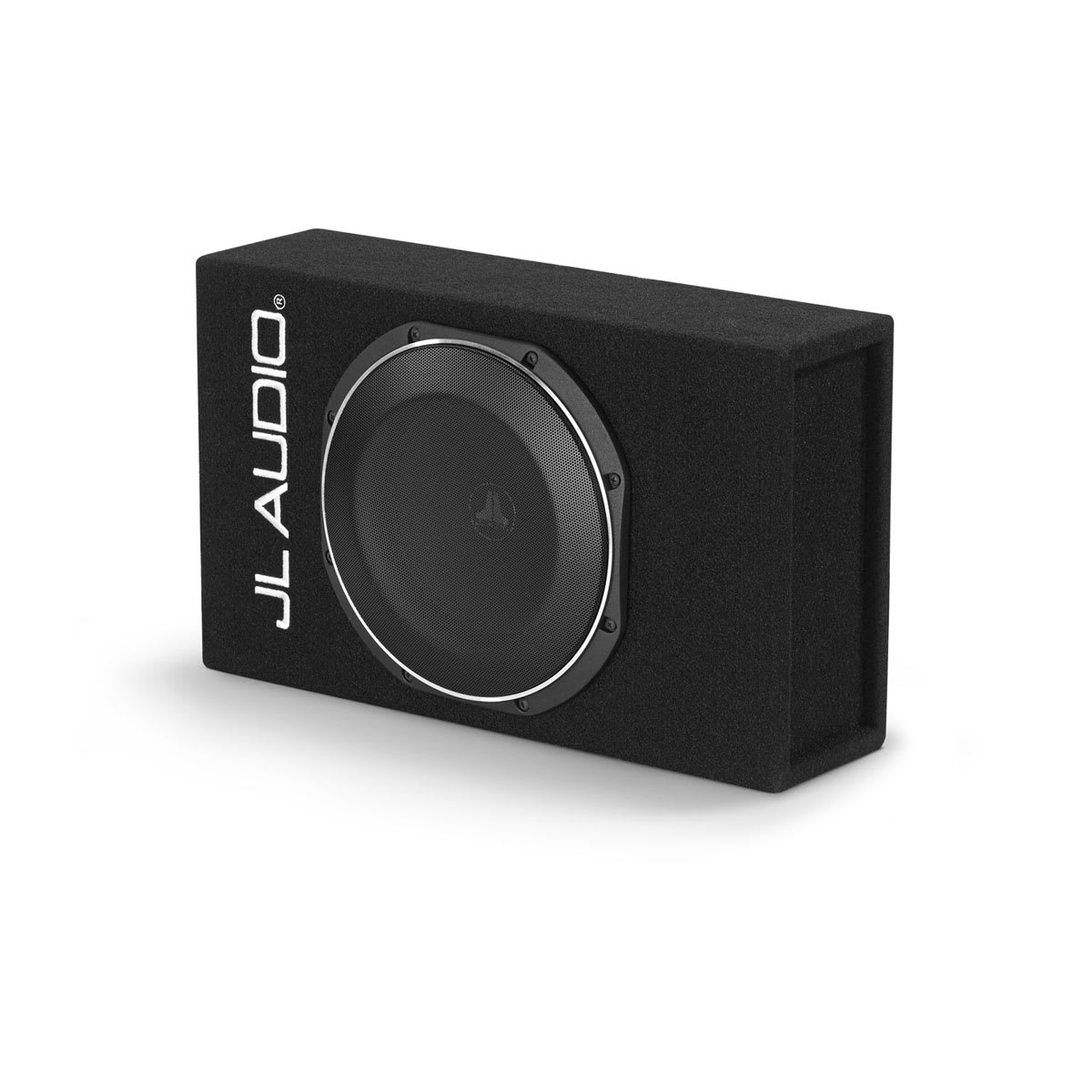 JL Audio PowerWedge+™ TW1 Amplified Enclosed Car Subwoofer Single 10\" TW1 Subwoofer and Built-In Amplifier (ACS110LG-TW1)