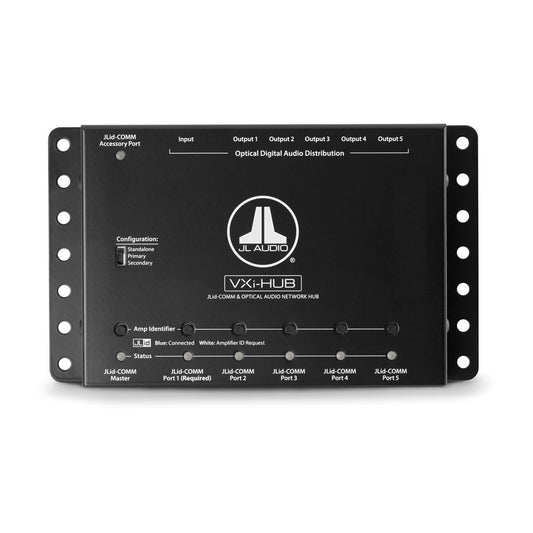 JL Audio JLid™ Communication and Optical Audio Network Hub for VXi Amplifiers (VXi-HUB) JL Audio JLid™ Communication and Optical Audio Network Hub for VXi Amplifiers (VXi-HUB)