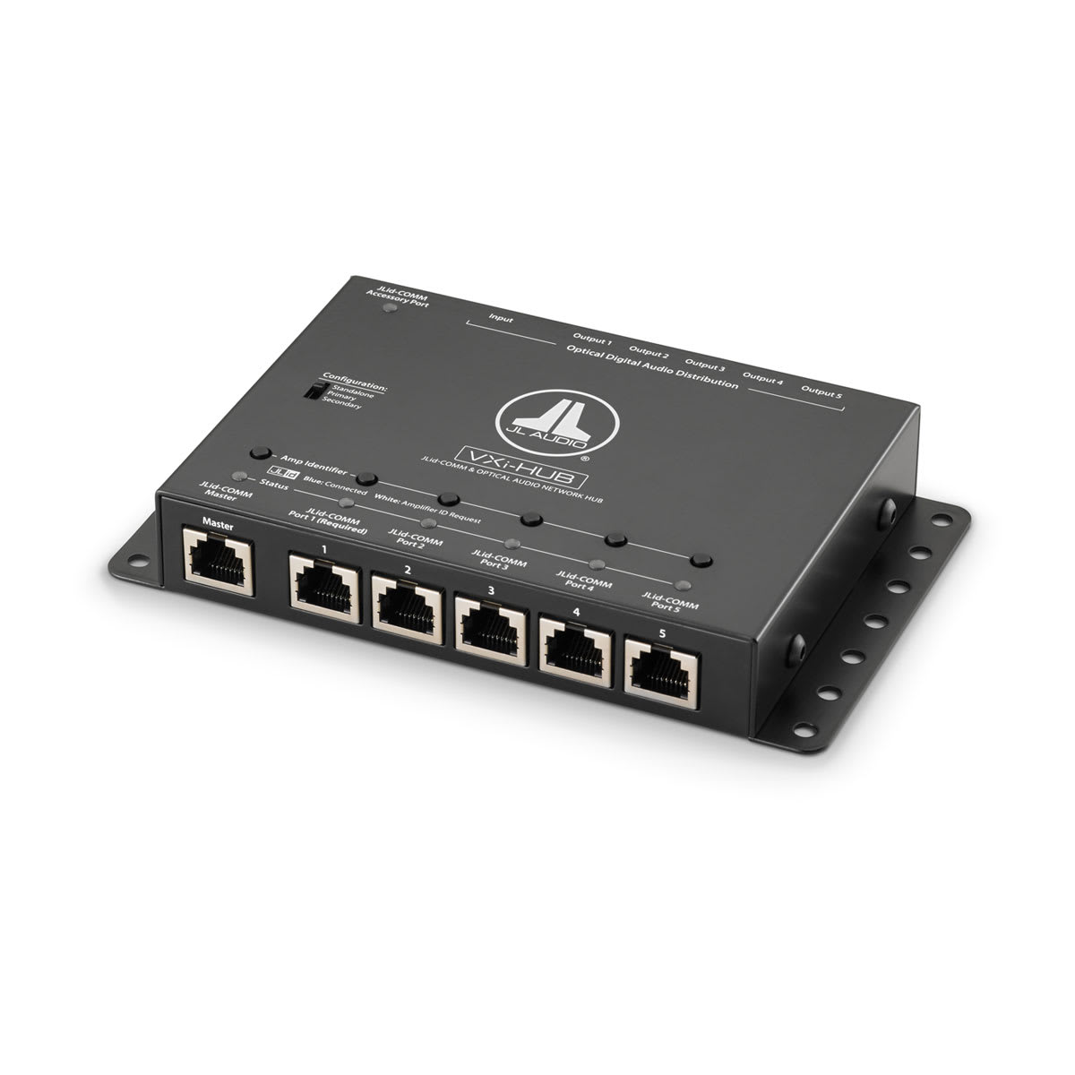 JL Audio JLid™ Communication and Optical Audio Network Hub for VXi Amplifiers (VXi-HUB) JL Audio JLid™ Communication and Optical Audio Network Hub for VXi Amplifiers (VXi-HUB)