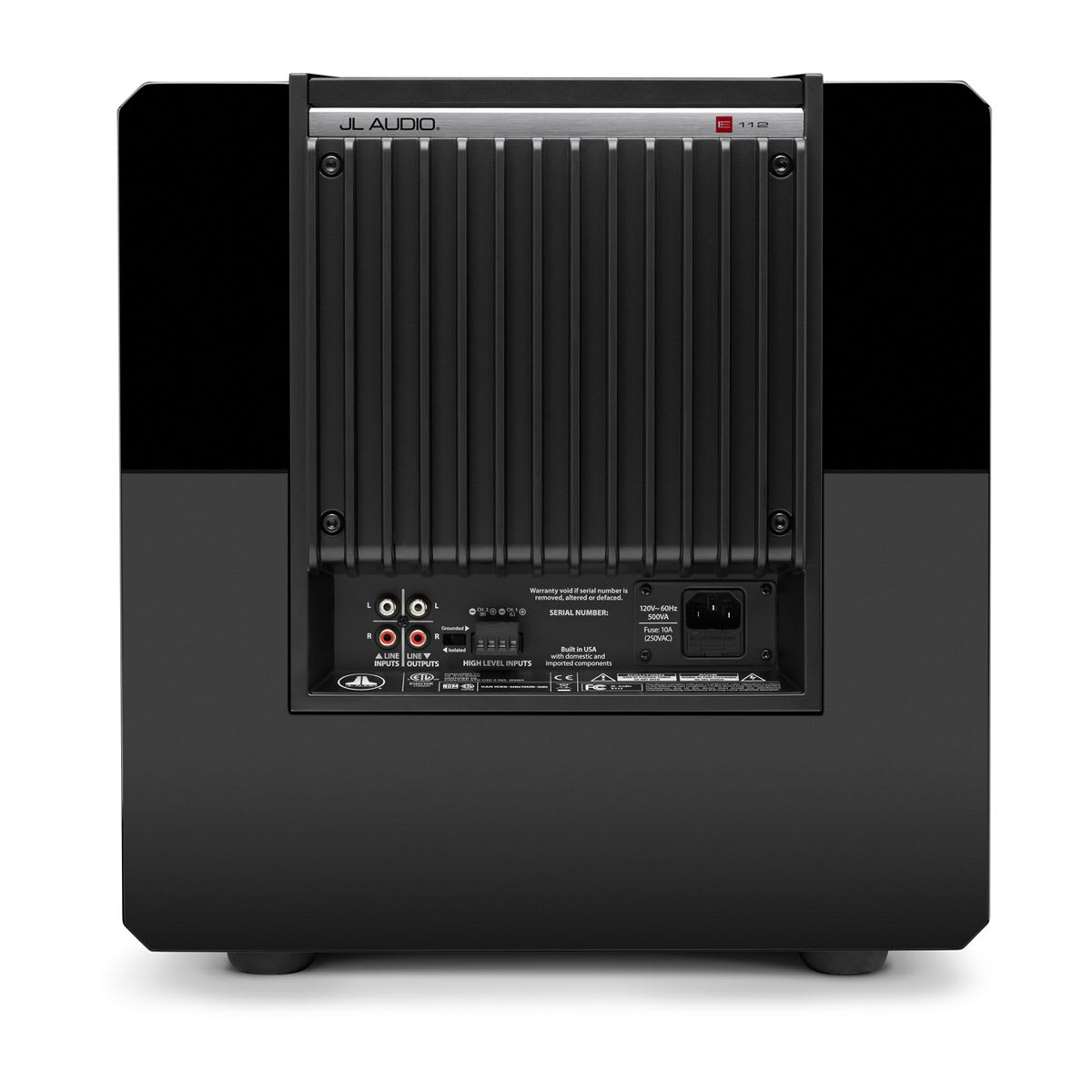 JL Audio E-Sub™ Powered Subwoofer 12\" with Black Gloss Finish (e112-GLOSS)