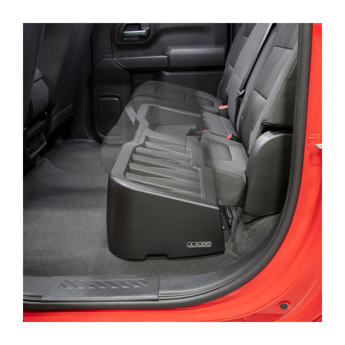 JL Audio Stealthbox® Enclosed Subwoofer for Chevrolet Silverado and GMC Sierra Crew Cab JL Audio Stealthbox® Enclosed Subwoofer for Chevrolet Silverado and GMC Sierra Crew Cab