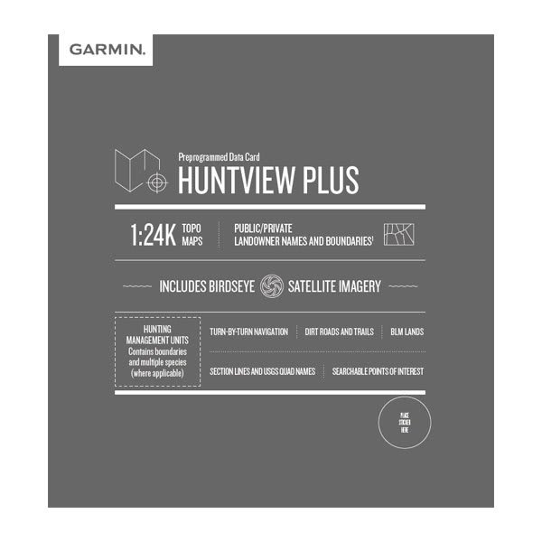 Garmin HuntView™ Plus Maps microSD™/SD™ card: Arizona 25/26