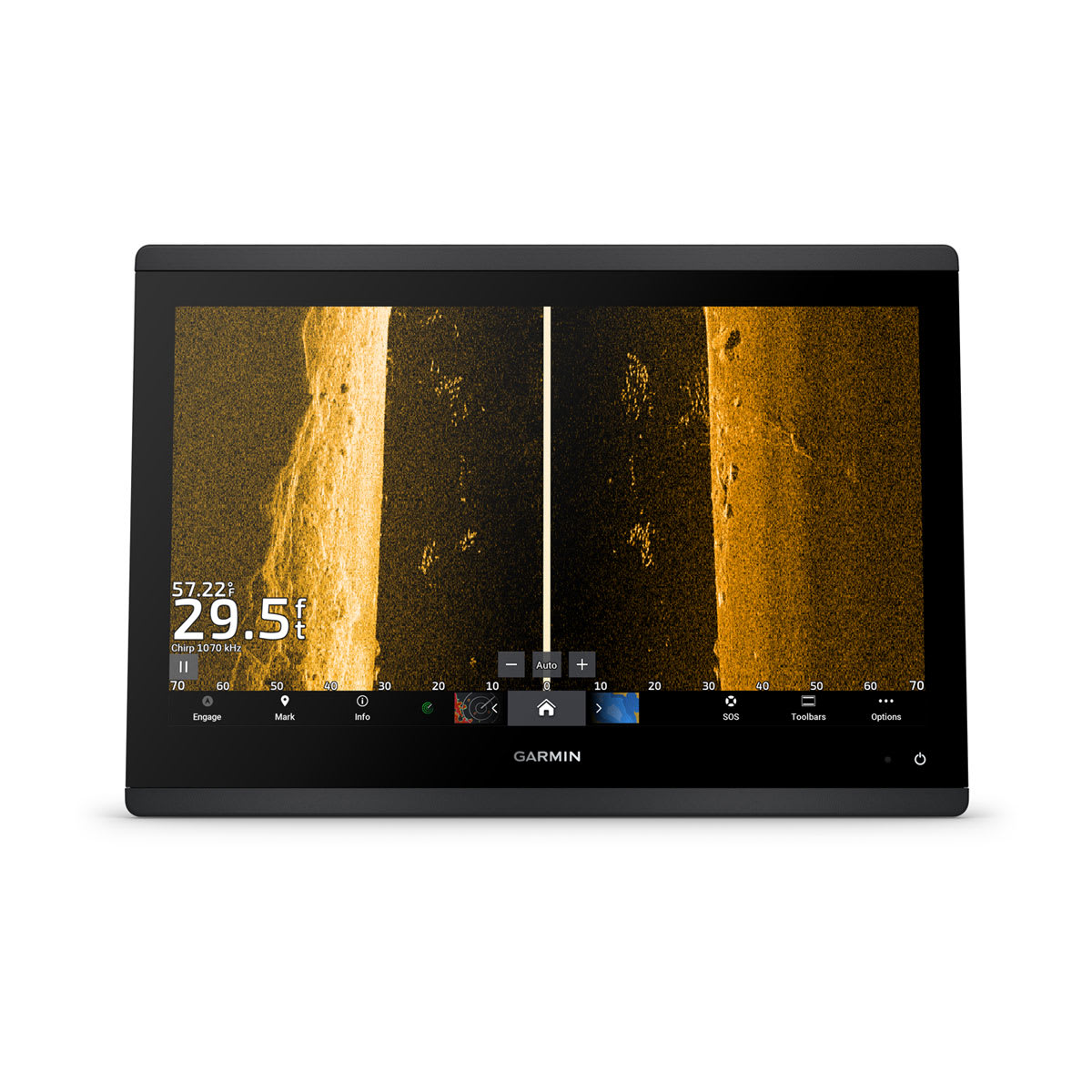 GPSMAP® 1643xsv SideVü, ClearVü and Traditional CHIRP Sonar with Mapping