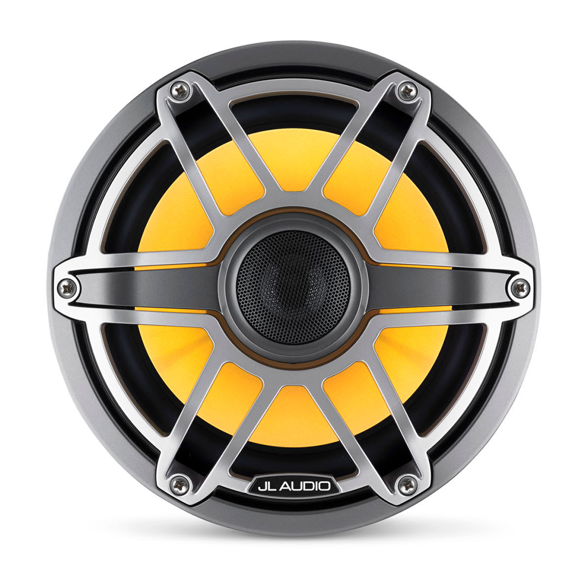 JL Audio® M6 Marine  Speakers 8.8\" with LED and Titanium Sport Grille (M6-880X-S-GmTi-i)