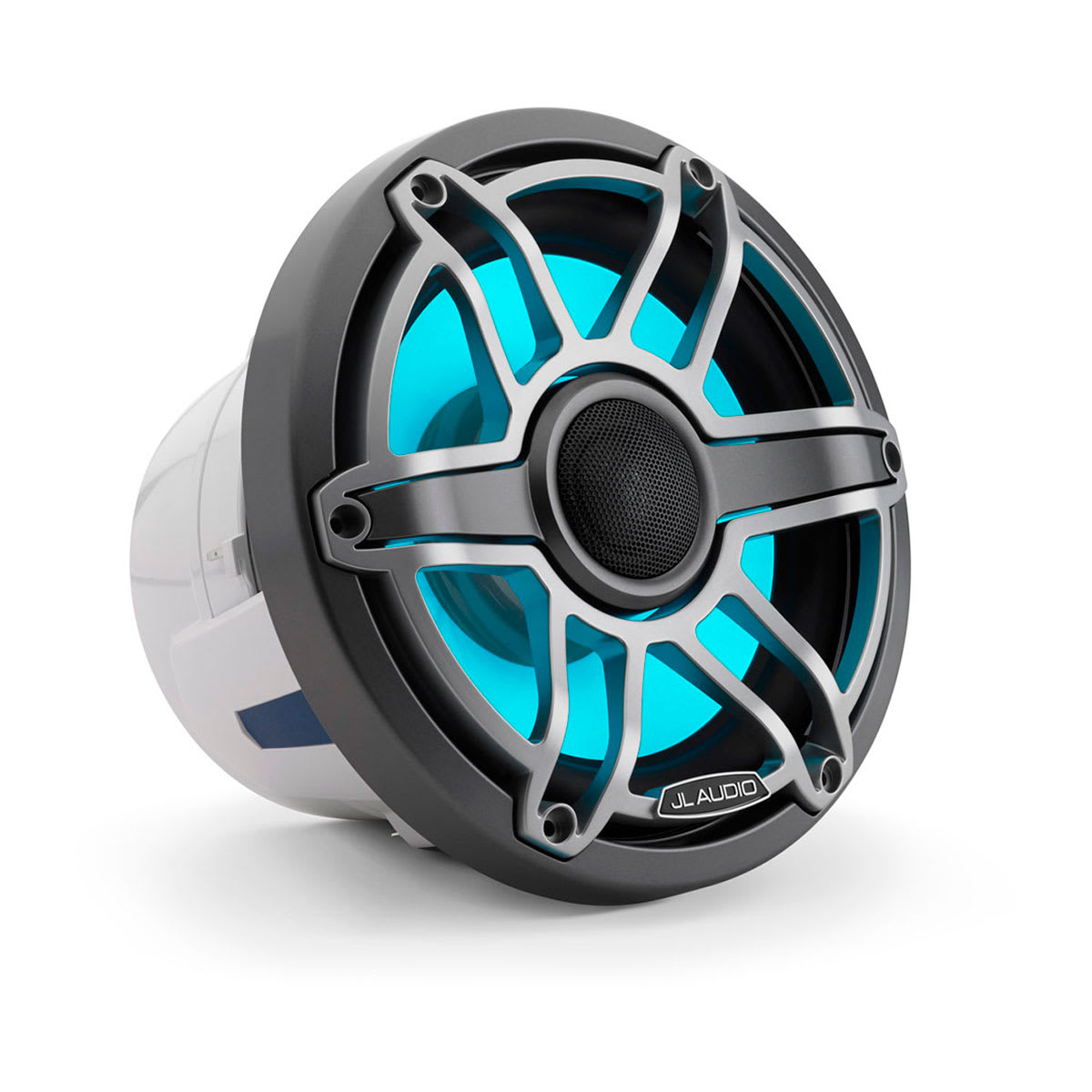 JL Audio® M6 Marine  Speakers 8.8\" with LED and Titanium Sport Grille (M6-880X-S-GmTi-i)