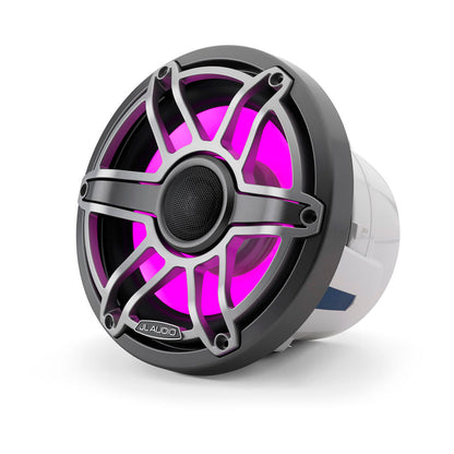 JL Audio® M6 Marine  Speakers 8.8\" with LED and Titanium Sport Grille (M6-880X-S-GmTi-i)