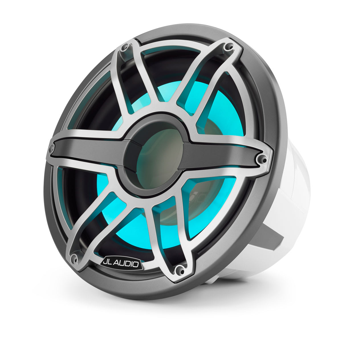 JL Audio® M7 Marine Subwoofer 12\" with LED and Titanium Sport Grille (M7-12IB-S-GmTi-i-4)