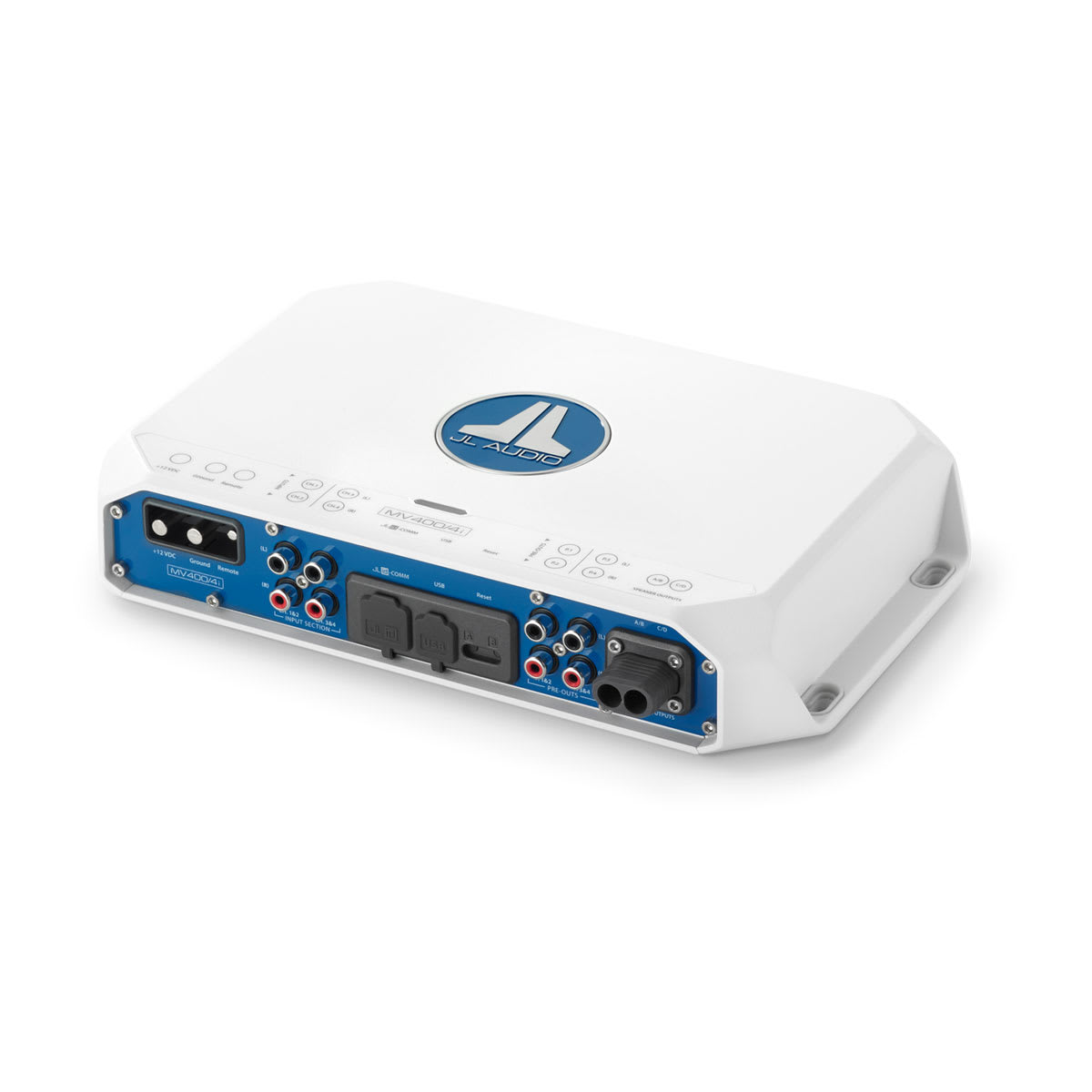 JL Audio® MVi Marine Amplifier 4 Channel Full-range Marine Amplifier (400 watts) (MV400/4i)