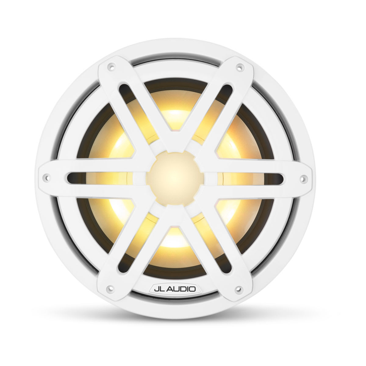 JL Audio® M3 Marine Subwoofer 10\" with LED and White Sport Grille (M3-10IB-S-Gw-i-4)
