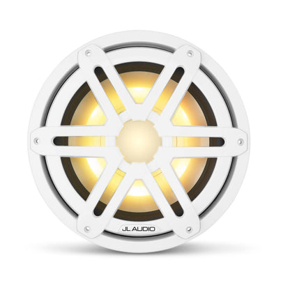 JL Audio® M3 Marine Subwoofer 10\" with LED and White Sport Grille (M3-10IB-S-Gw-i-4)