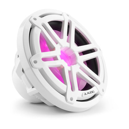 JL Audio® M3 Marine Subwoofer 10\" with LED and White Sport Grille (M3-10IB-S-Gw-i-4)