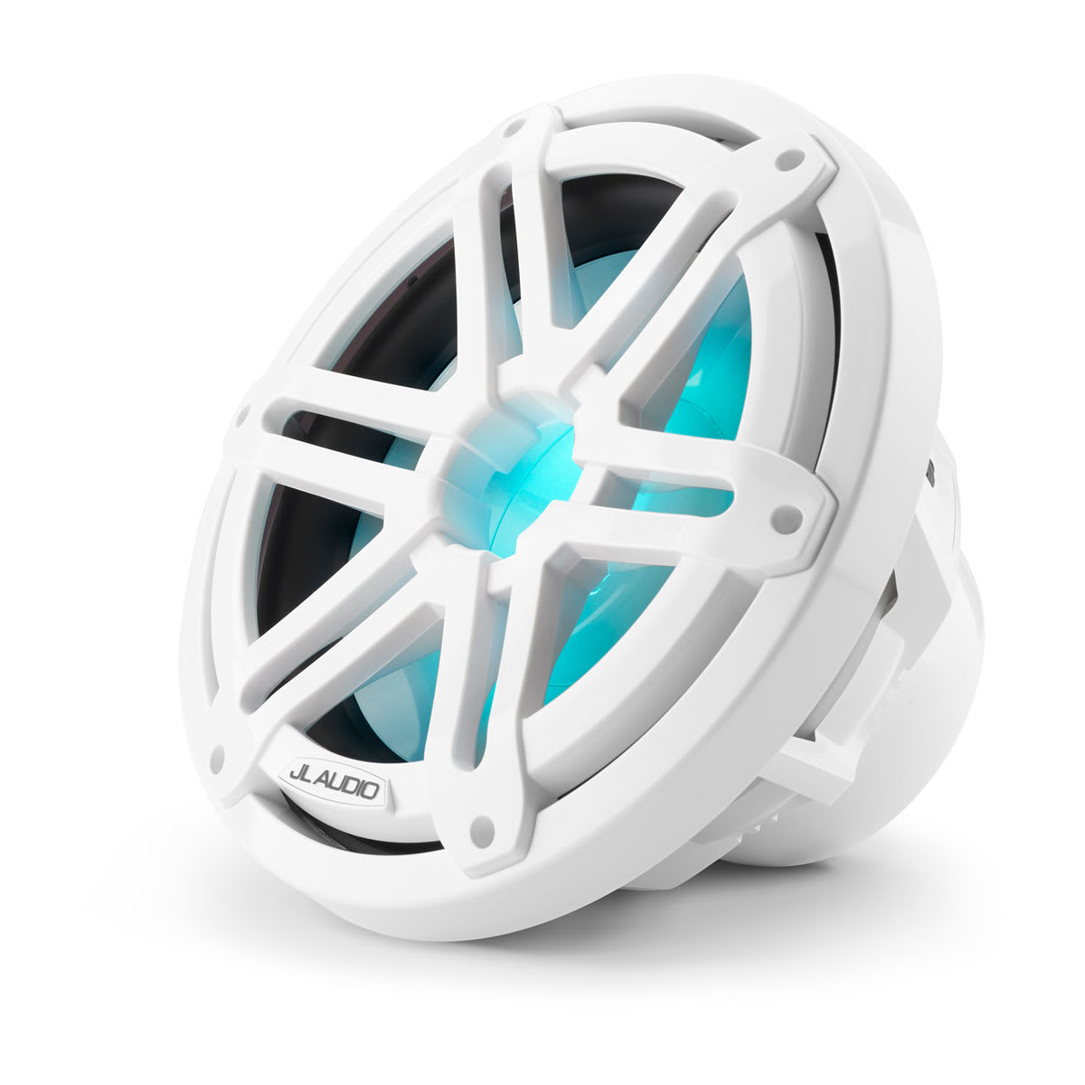 JL Audio® M3 Marine Subwoofer 10\" with LED and White Sport Grille (M3-10IB-S-Gw-i-4)
