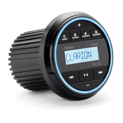 Clarion® Marine Compact Source Unit 3\" Gauge Hole with LCD Display (CMM-10GR)